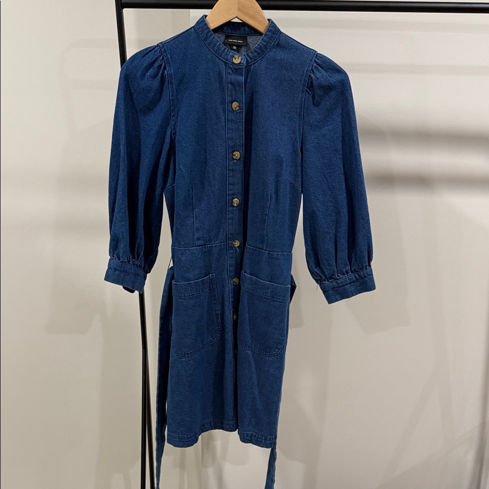 Who What Wear Blue Mini Dress